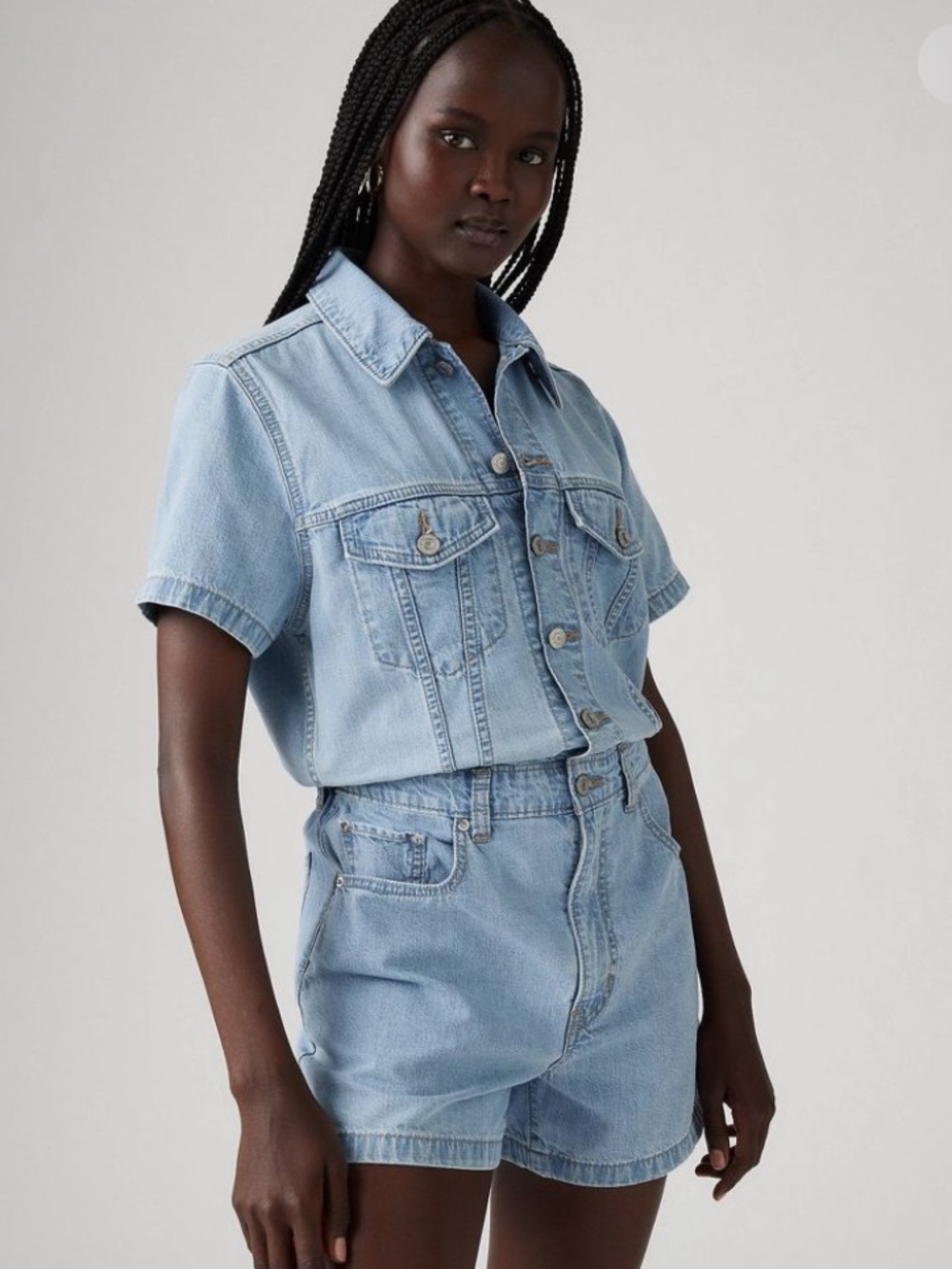 NWT Levi's Short Sleeve Romper L
